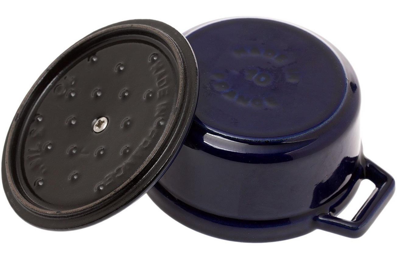 Staub mini braadpan - cocotte 10cm, 0,25L, blauw