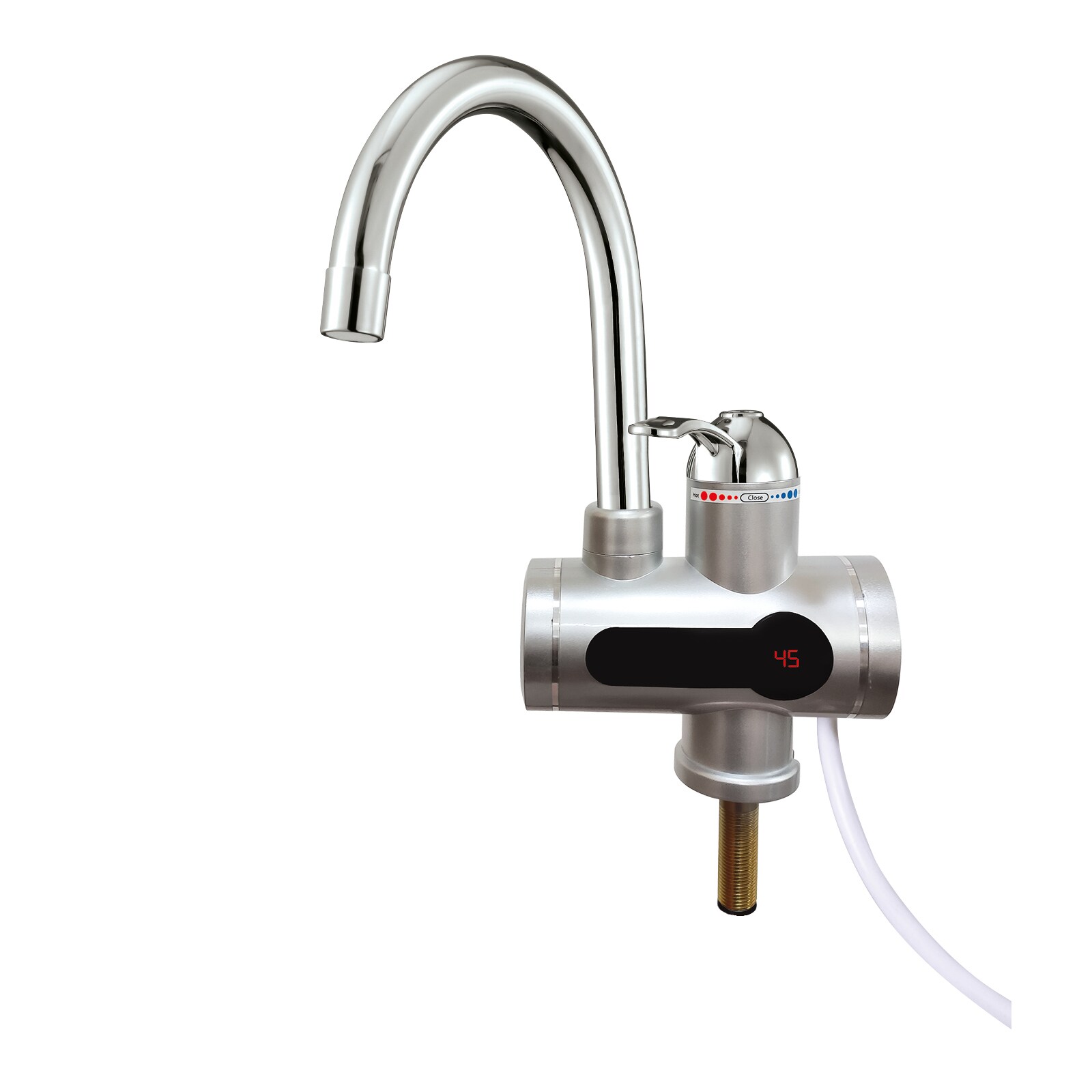 Mauk digitaler Wasserhahn mit integriertem Durchlauferhitzer und Temperaturanzeige