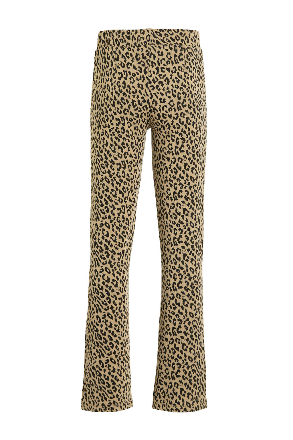 Coolcat Flare Broek Bailey met Luipaard Jacquard Patroon