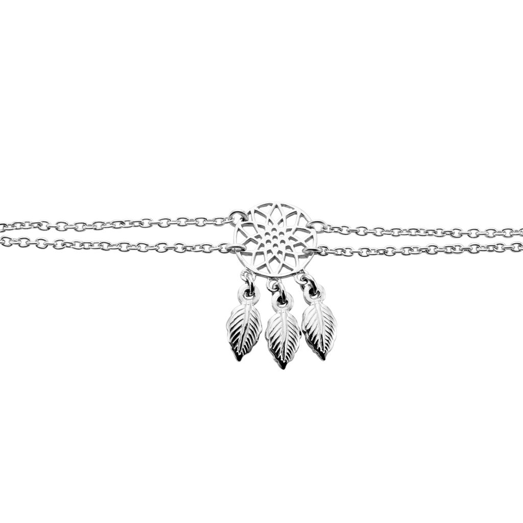 Chaîne De Cheville Argent Blanc Tangui Oxydes De Zirconium