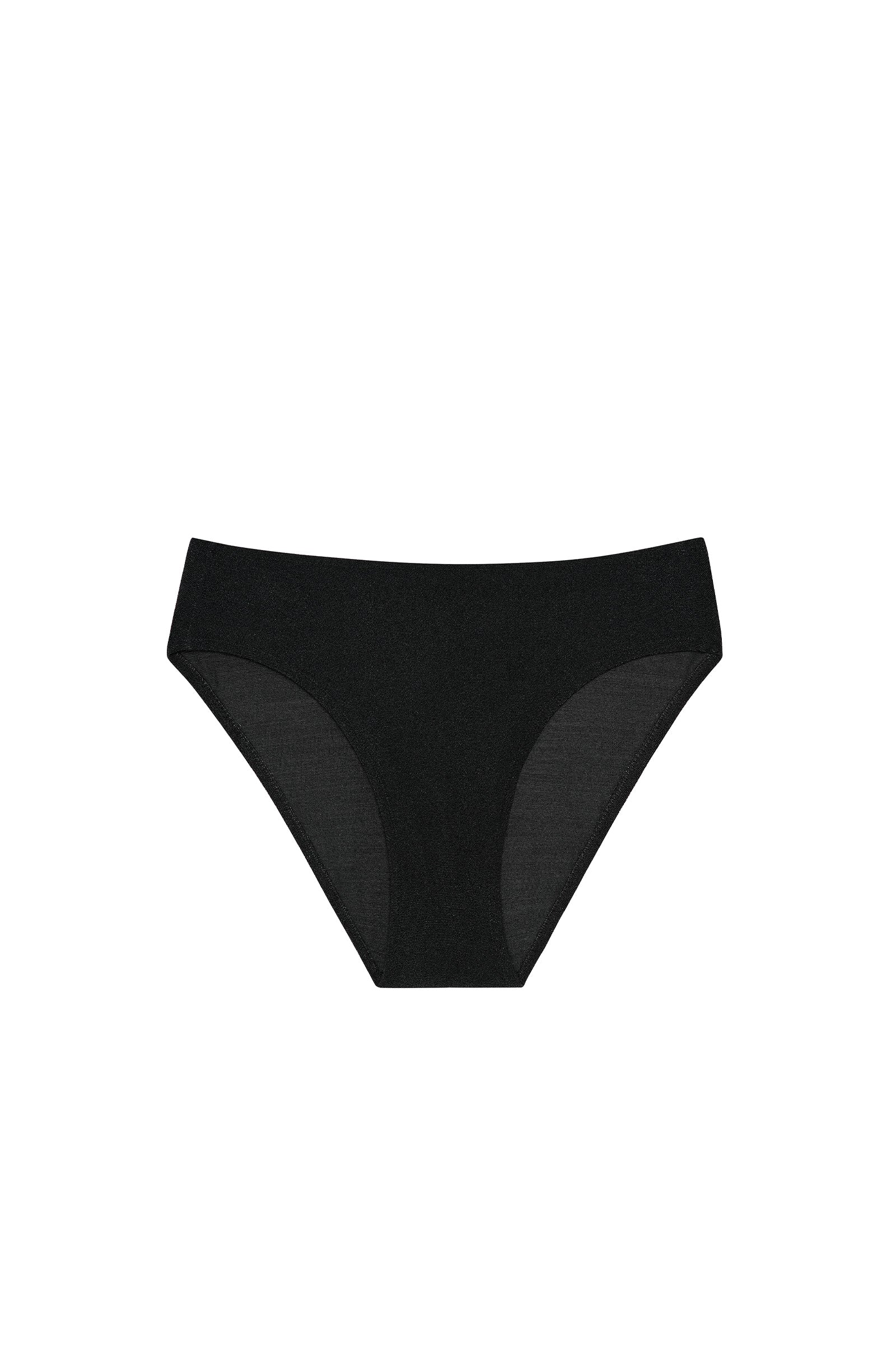 ceren Bas de maillot couvrant en éponge noir Noir