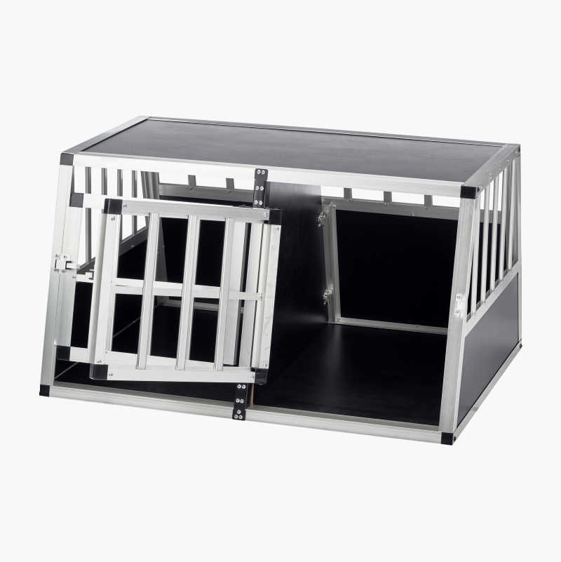 Hundebur, aluminium, dobbelt