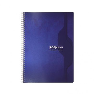 Calligraphe 7000 - Cahier reliure intégrale 21 x 29.7 cm - 180 pages - grands carreaux (Seyes) - bleu