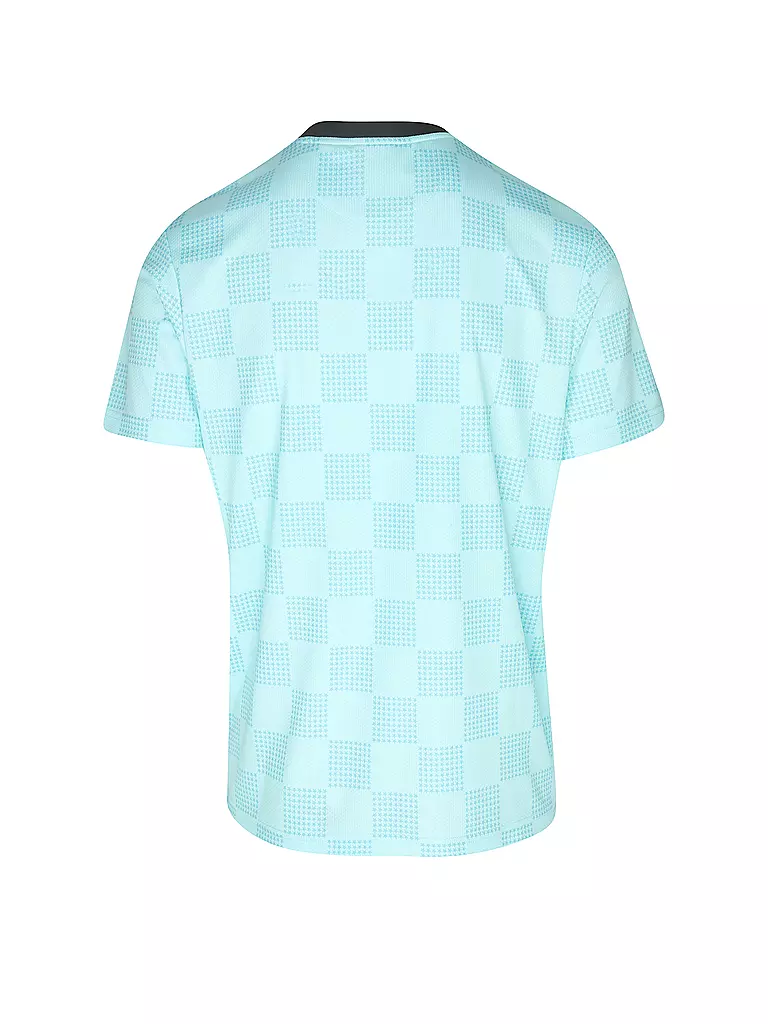KARL KANI T-Shirt SPORT STAR CHECK TRIKOT hellblau