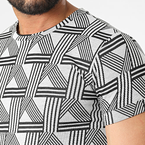 Tee Shirt Oversize DD80 Blanc Noir
