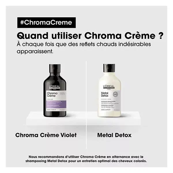 L'Oréal Professionnel Serie Expert Chroma Crème Shampoo Violeta Creme Neutralizante para Tons Amarelos 300ml