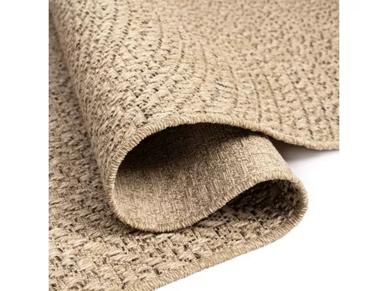 Tapis 240x340 cm aspect de jute intérieur et extérieur