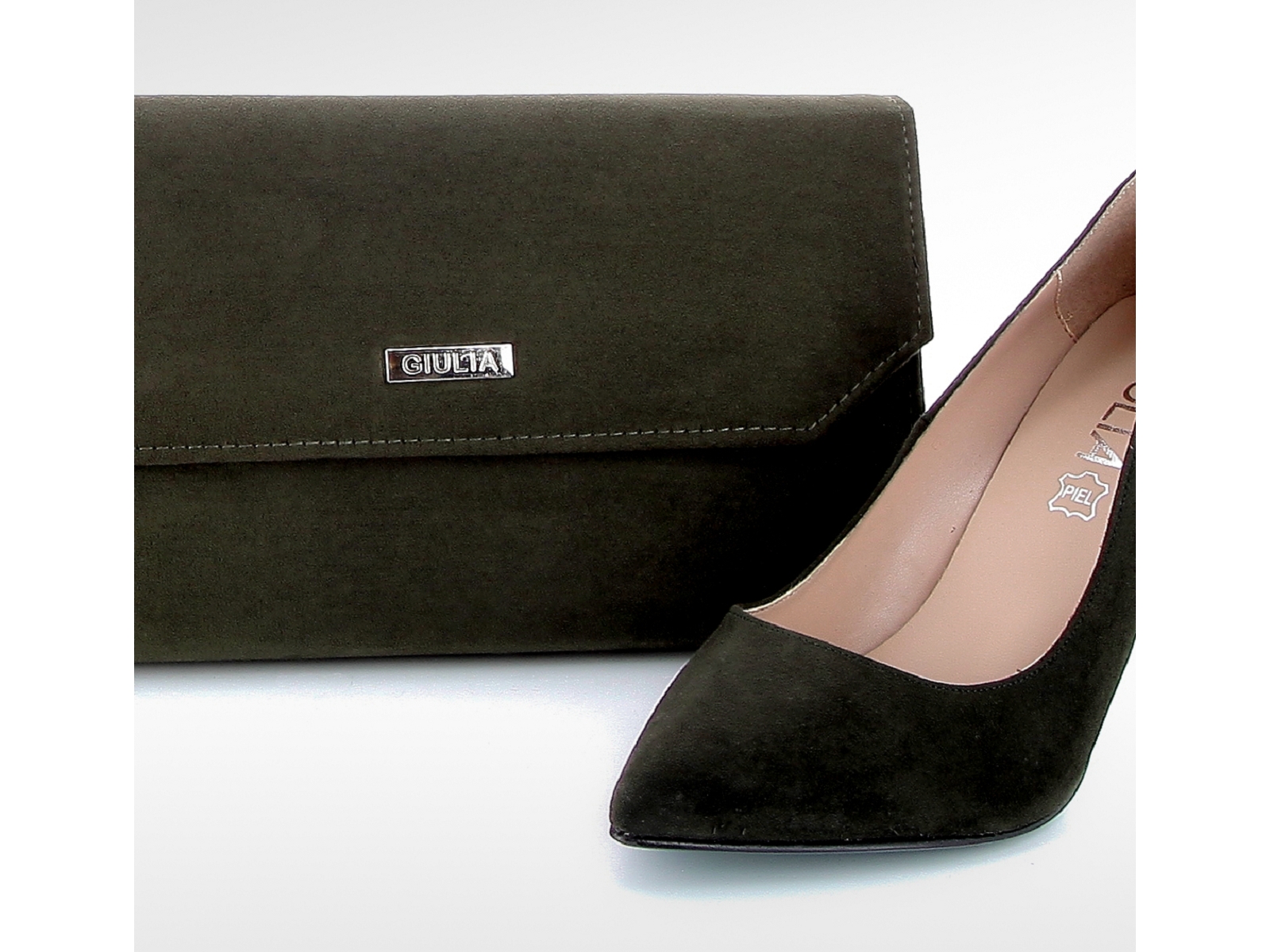 Giulia-HANDBAG G. velours Kaki