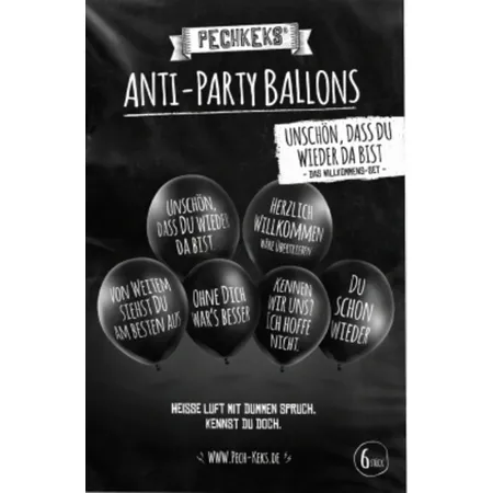 Pechkeks Anti-Party Ballons Unschön, dass Du wieder da bist