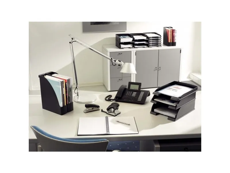 Brevbakke Leitz Plus Slimline A4 sort