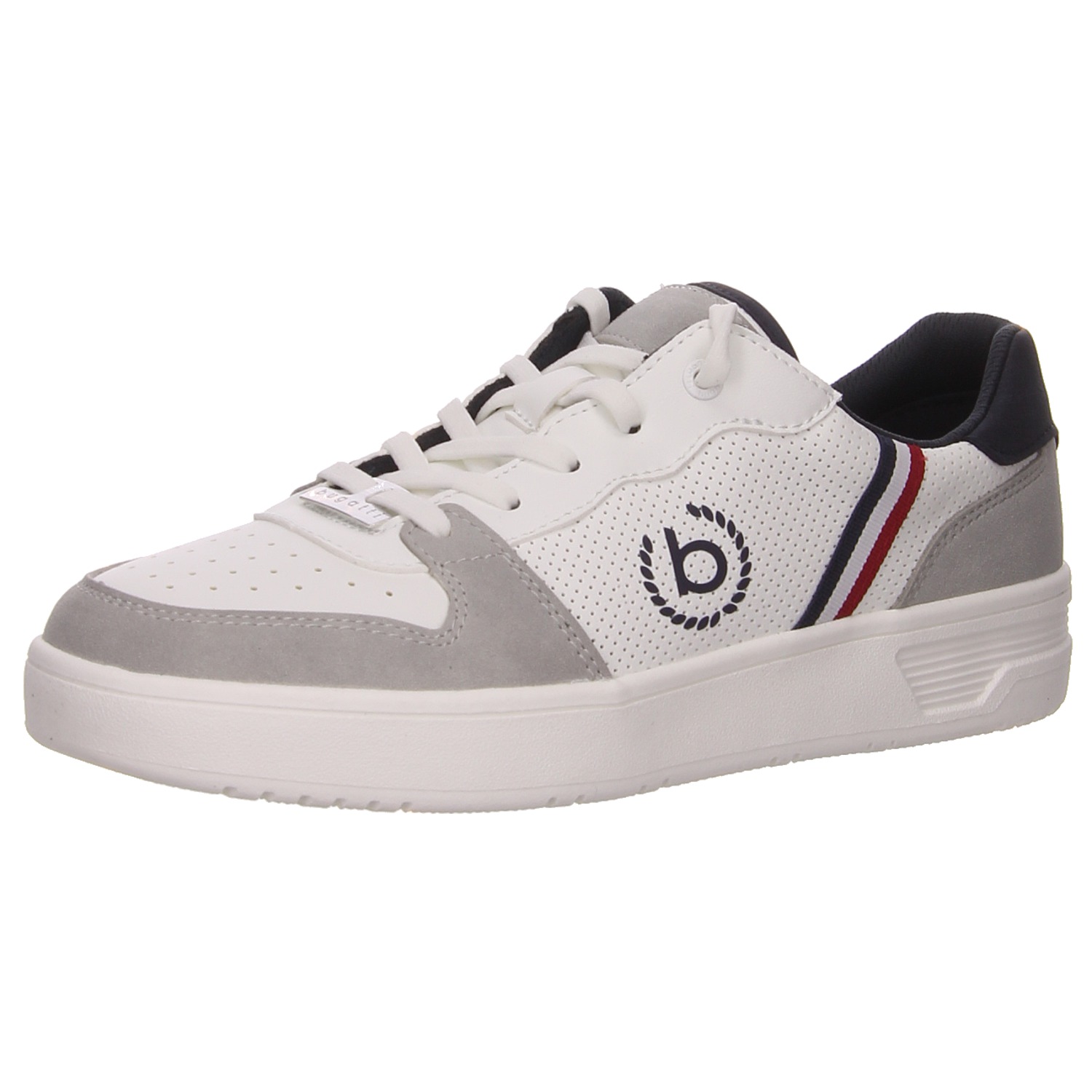 Bugatti Sneaker weiß weiss/weiss kombi