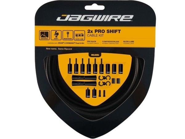 Jagwire Road/MTB Gearkabelsæt, Stealth Black