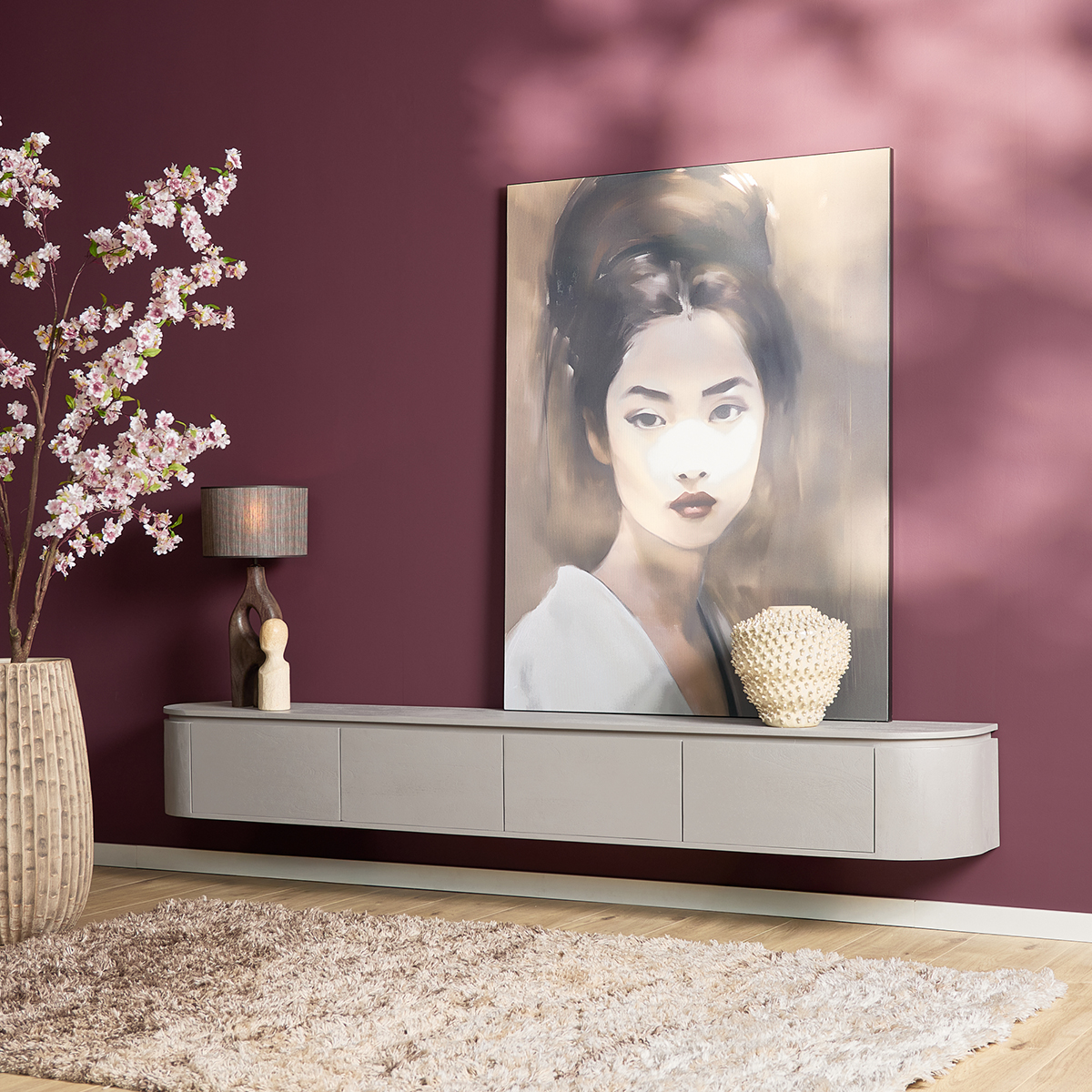Tv meubel Houdini Taupe 240 cm