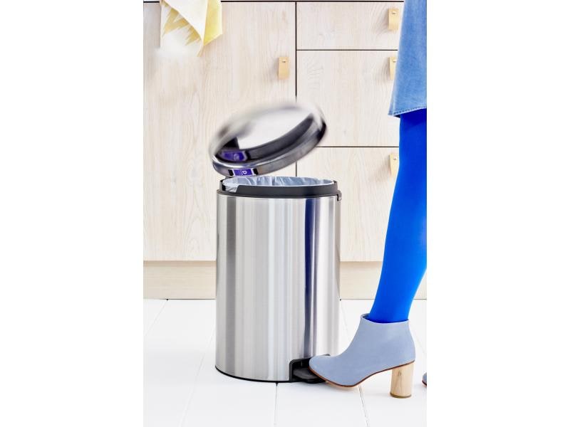 Brabantia Treteimer NewIcon 20 l, Matt Steel Treteimer