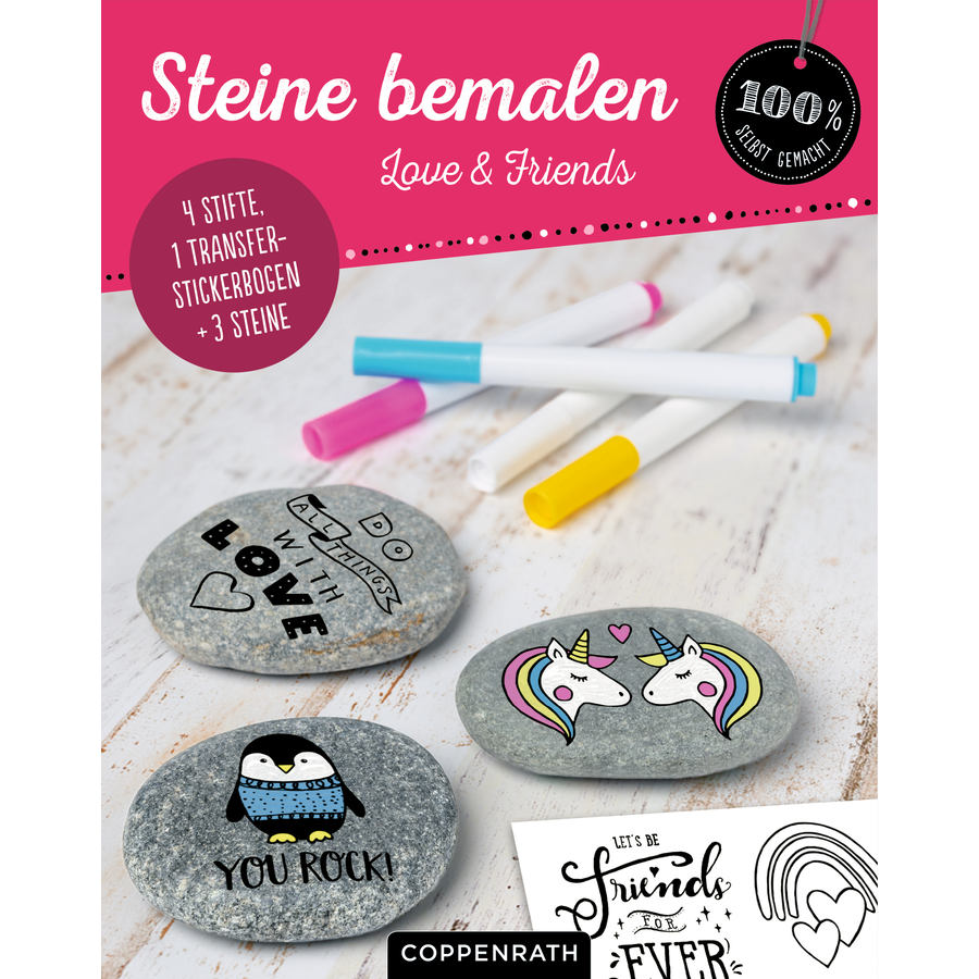 COPPENRATH Steine bemalen - Set Love & Friends (100% s.g.)
