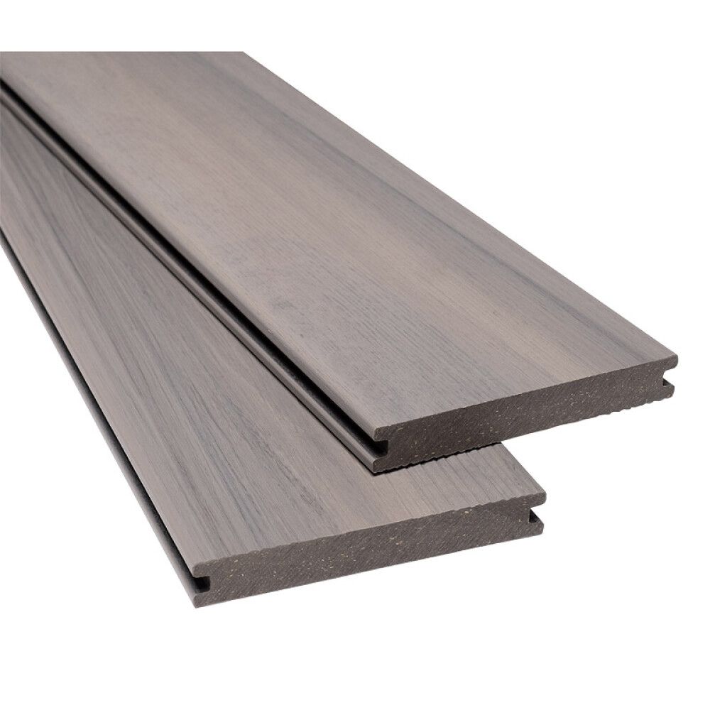 TERRASSEBORD KOMPOSITT 20X140X4000MM SØLVGRÅ