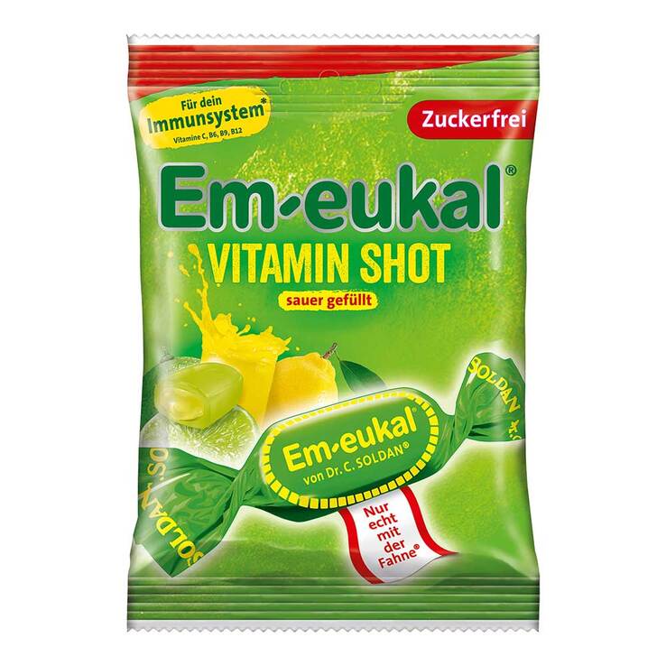 EM-Eukal Vitamin SHOT sauer zuckerfrei, 75 g