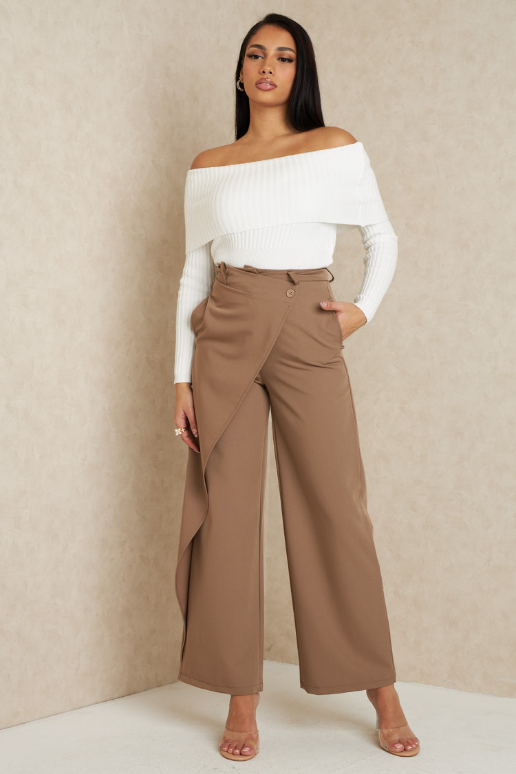 Pantalon portefeuille camel