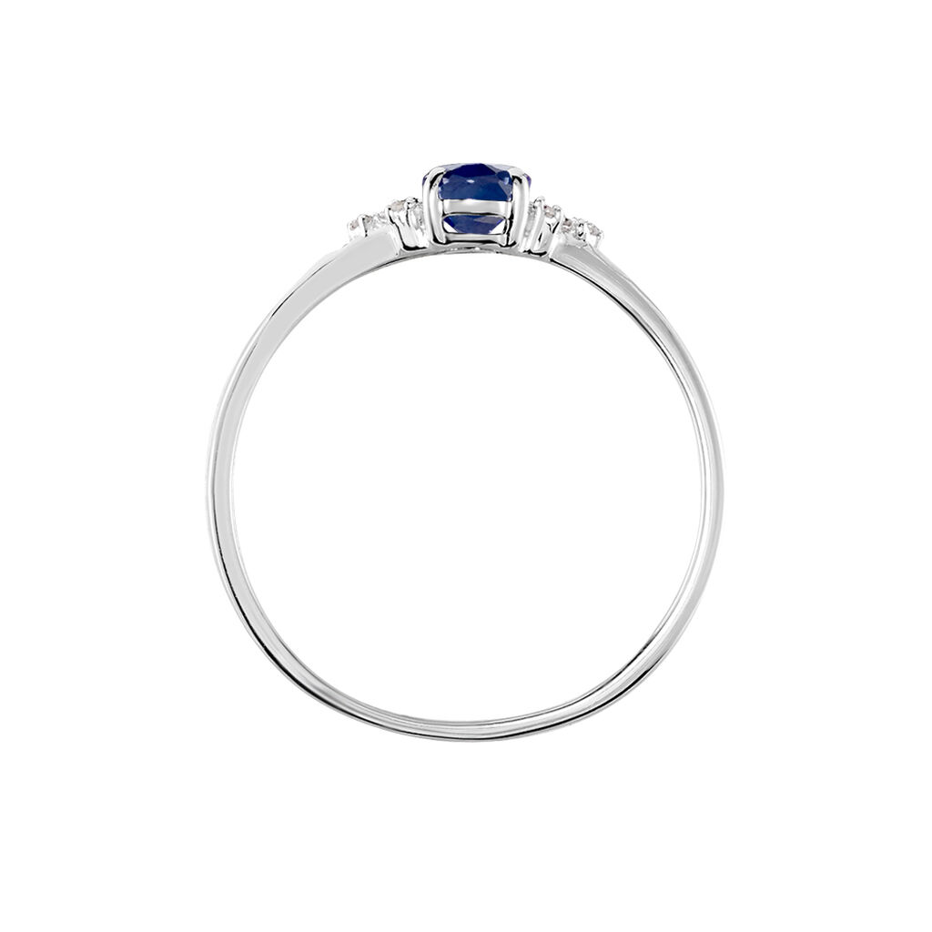 Bague Or Blanc Marie Saphir Diamants