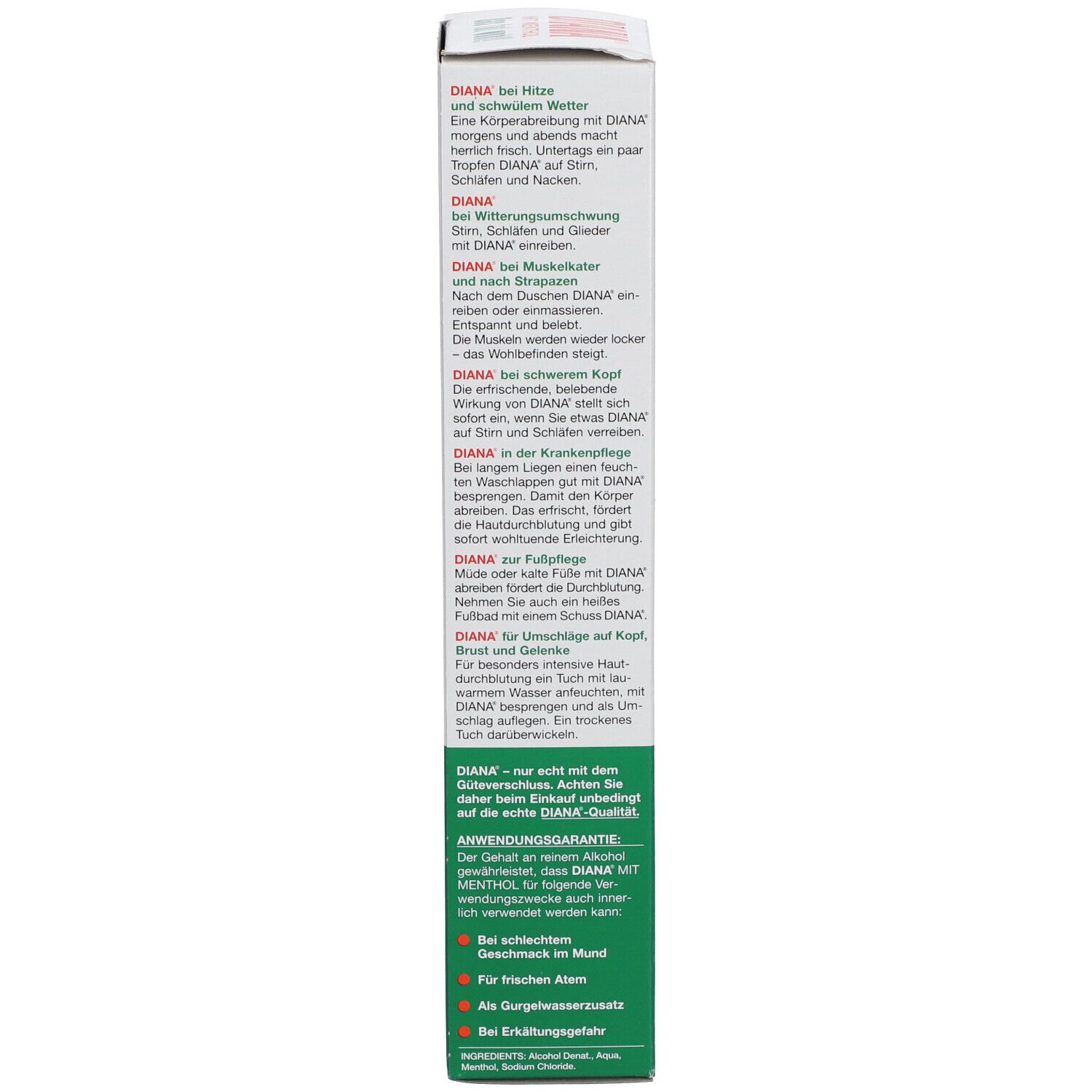 DIANA® Franzbranntwein mit Menthol