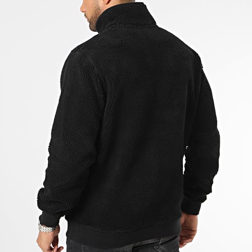 Sweat Polaire Col Zippé Fourrure SWANDRIC2 Noir