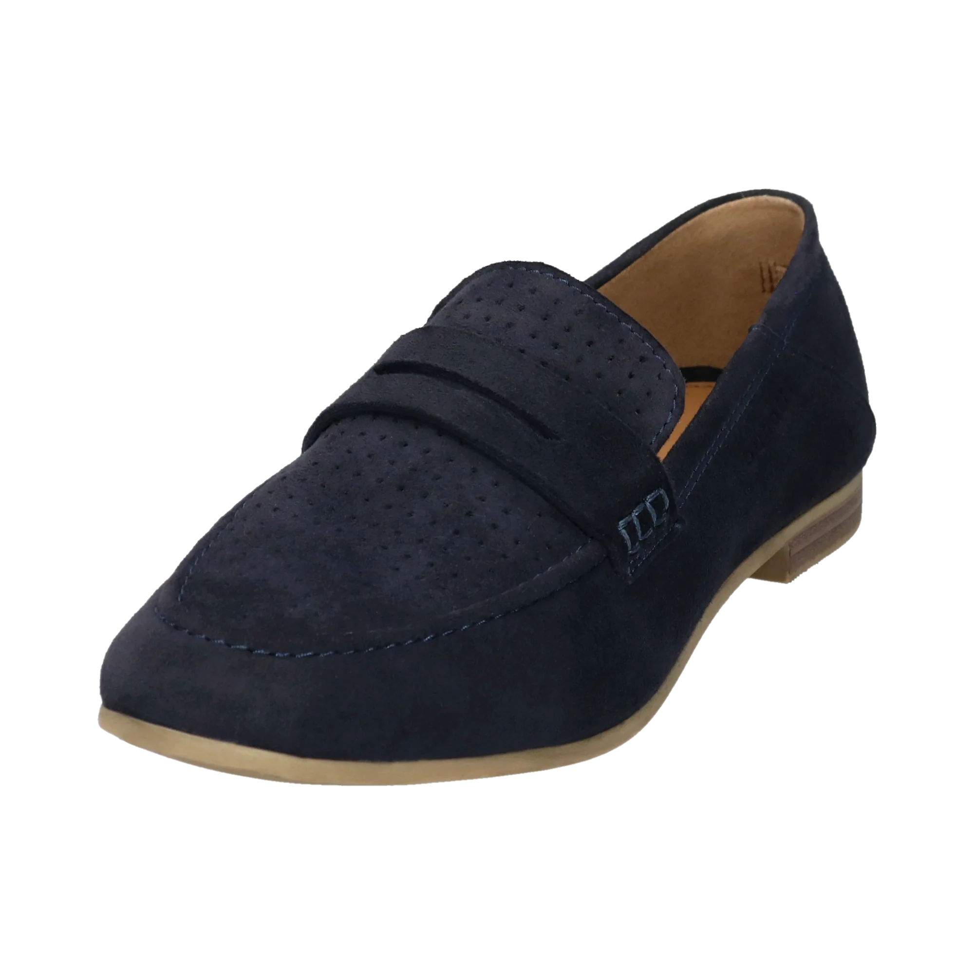 Leder Loafers dunkelblau