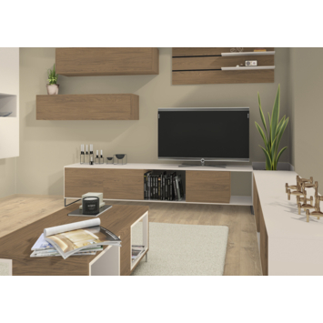 Meubelpaneel bruin eiken ABS 240x30 cm 18 mm