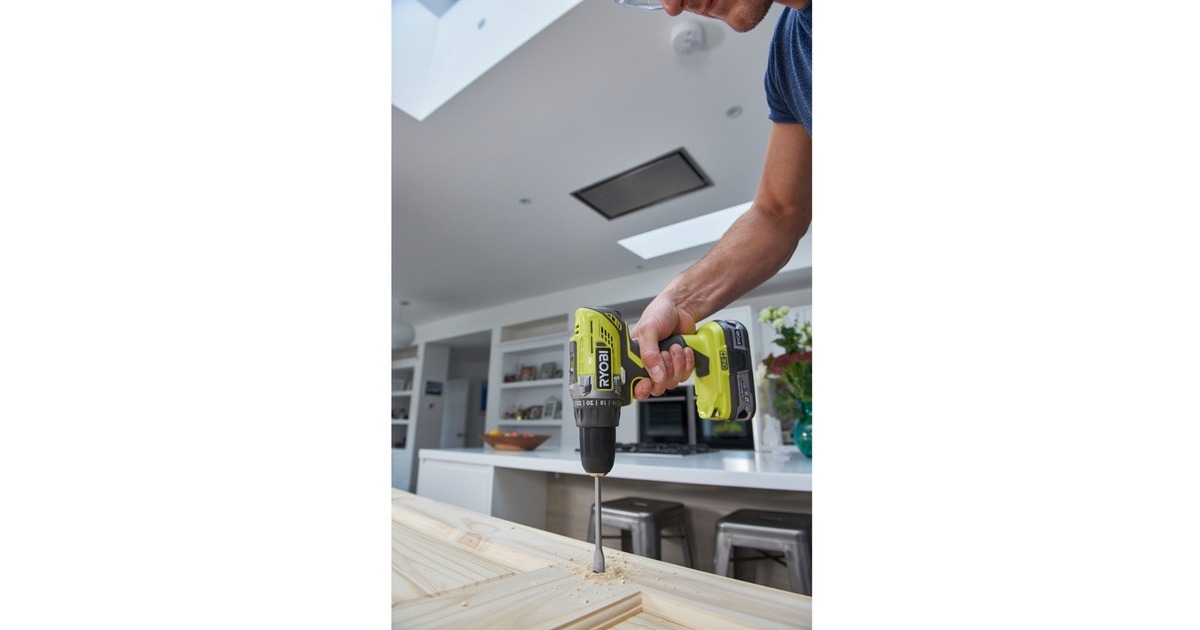 RyobiONE+ Accu-Boormachine R18DD3-225S schroeftol  (Groen/zwart, 18Volt, 2x Li-Ion batterij 2,5Ah)
