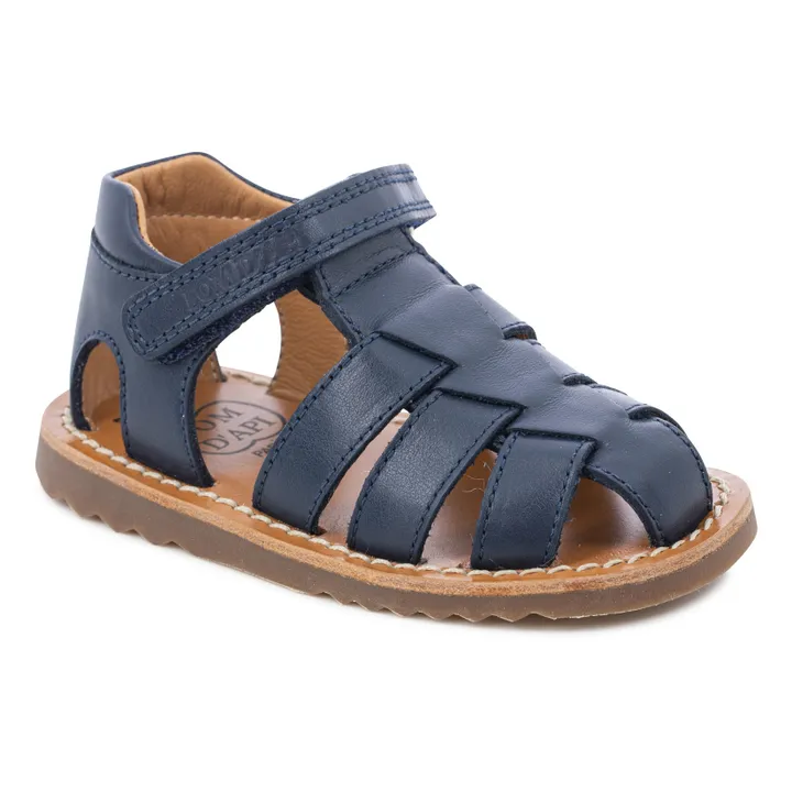 Pom d'Api Sandales Waff Papy | Bleu