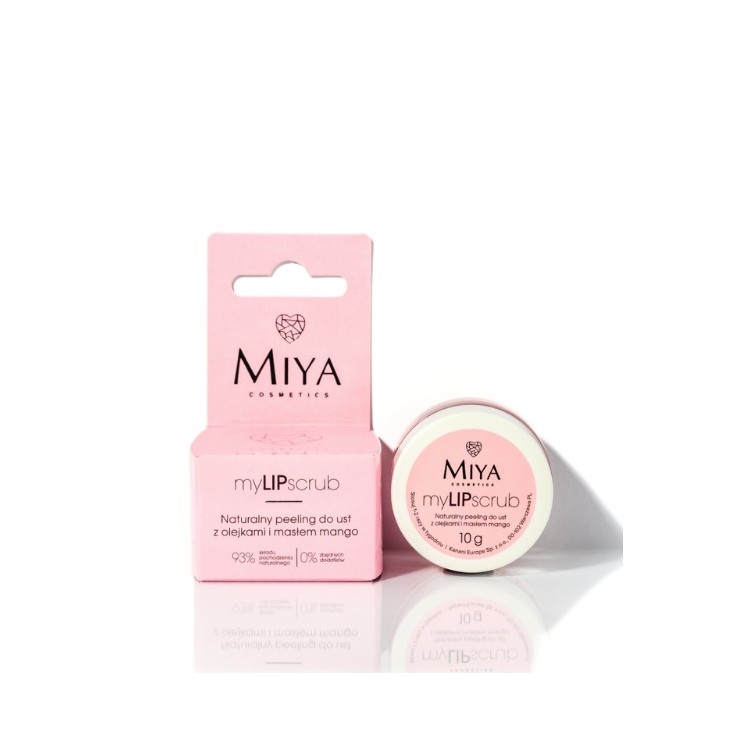 Miya Cosmetics myLIPscrub natuurlijke Peeling met oliën en Mango 10 g