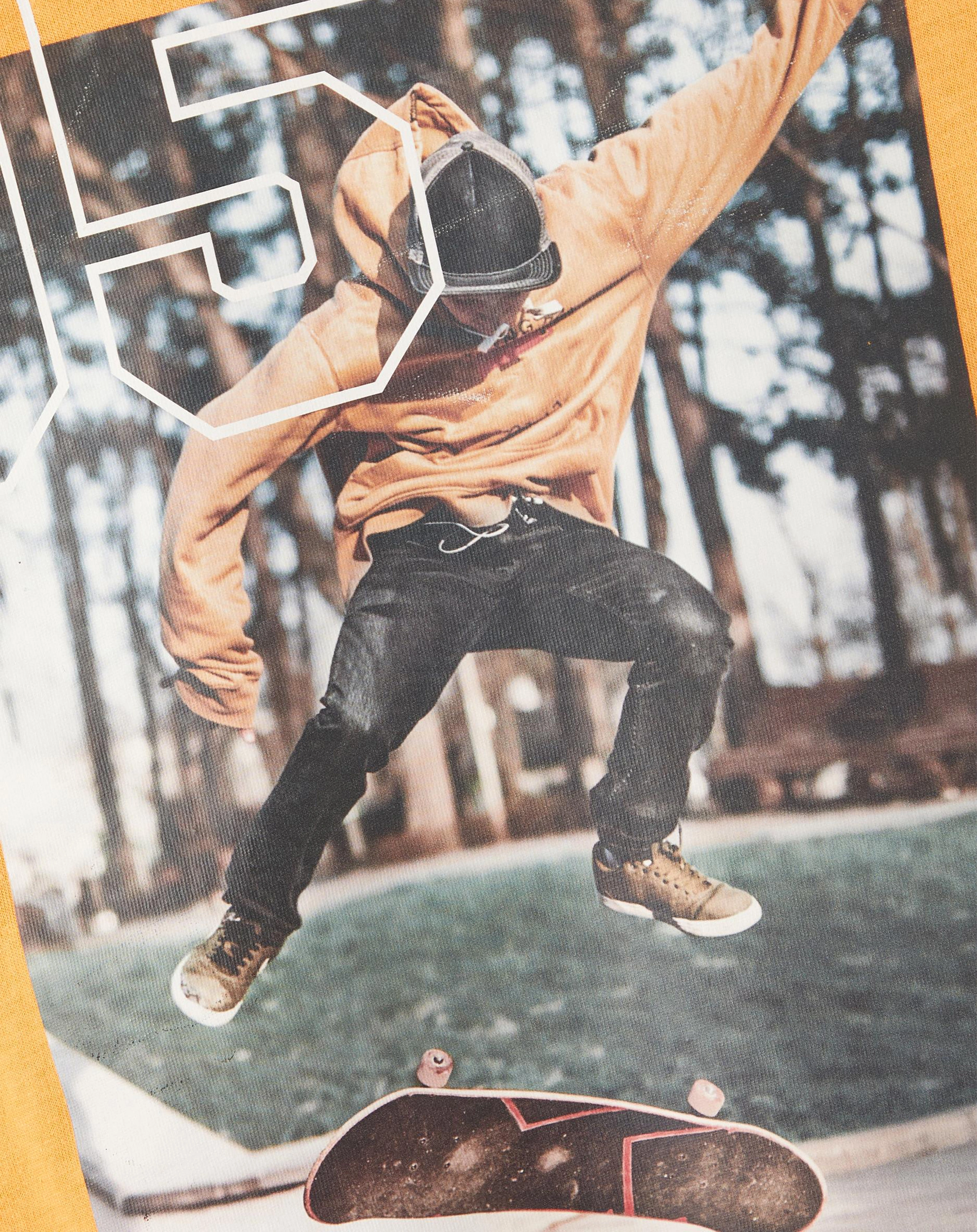 Langarmshirt NKMLUES NINE TY FIVE in golden apricot