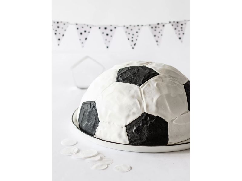Städter Backform Pepe der Fussball 22 x 11 cm Motiv-Backform mit Fünfeck-Ausstechform