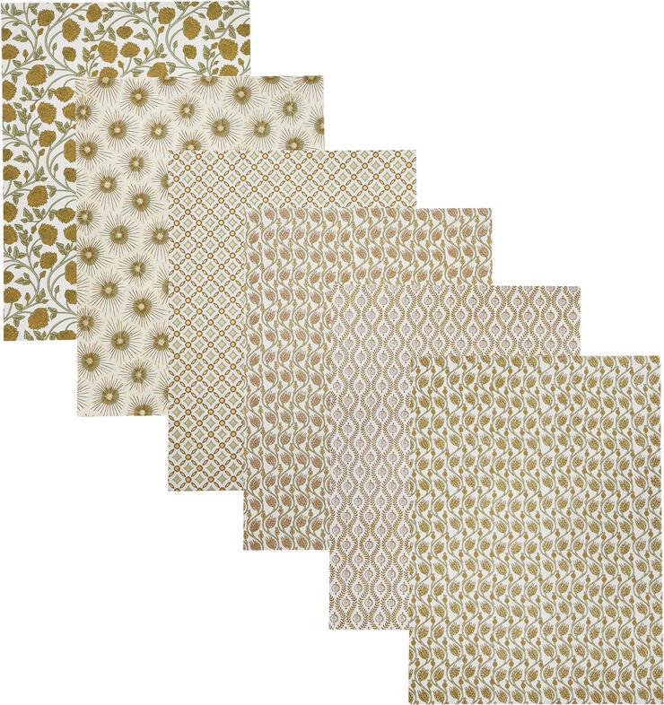 Bungalow DIY Sheets Lotus Jade S/6pcs Jade