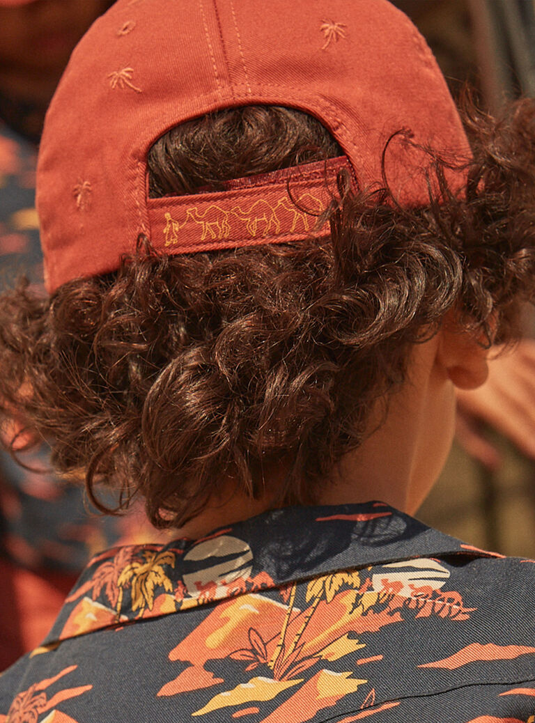 Casquette en twill roux