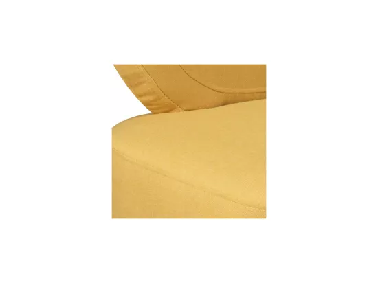 Fauteuil crapaud Tissu jaune moutarde - BANGKOK