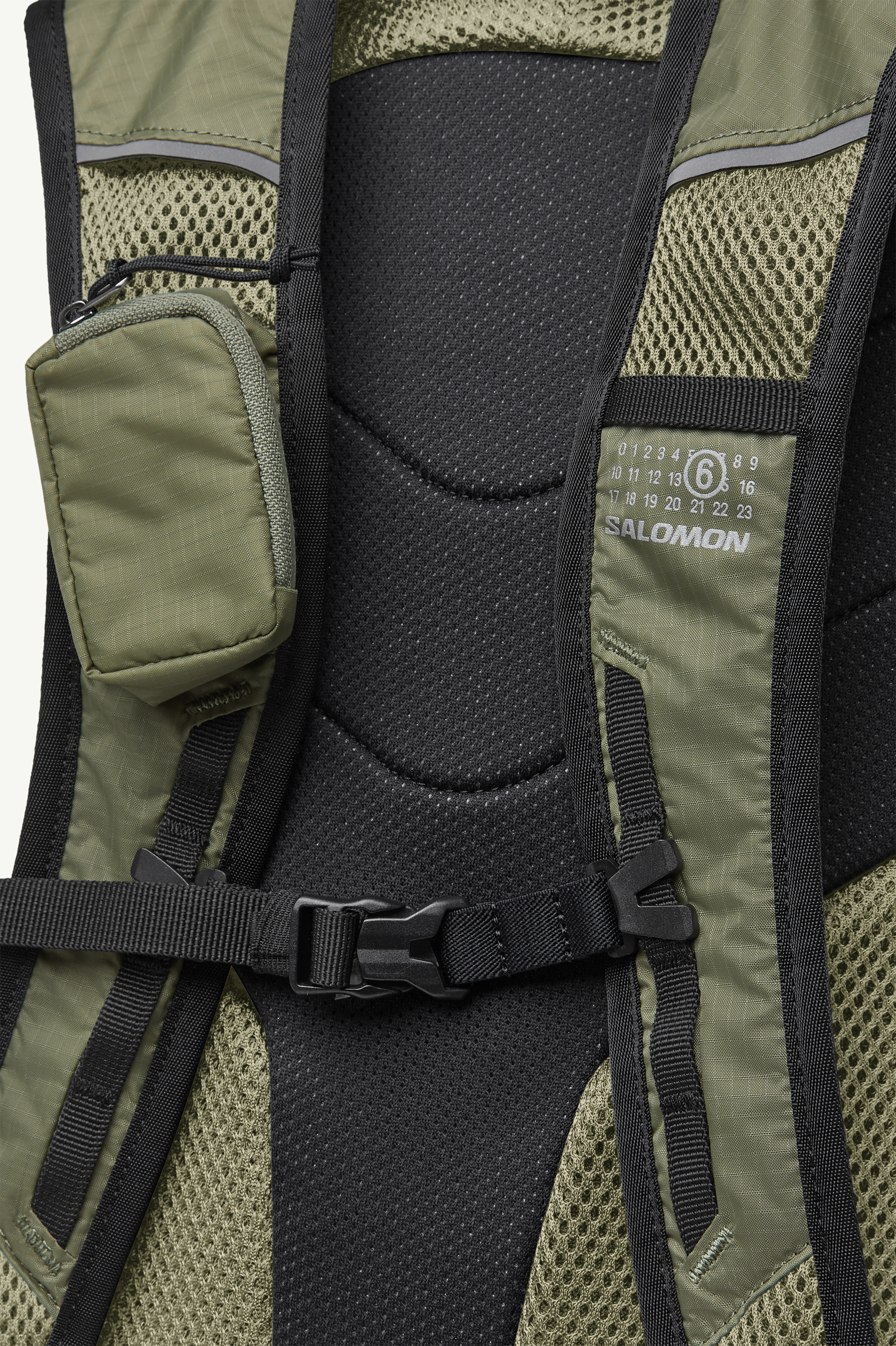 Sac à dos Numeric en nylon MM6 x Salomon Vert