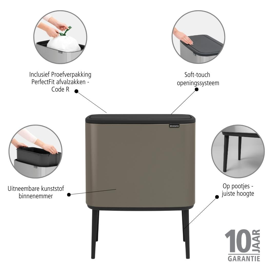 Brabantia Bo Touch Bin Afvalemmer 36 Liter