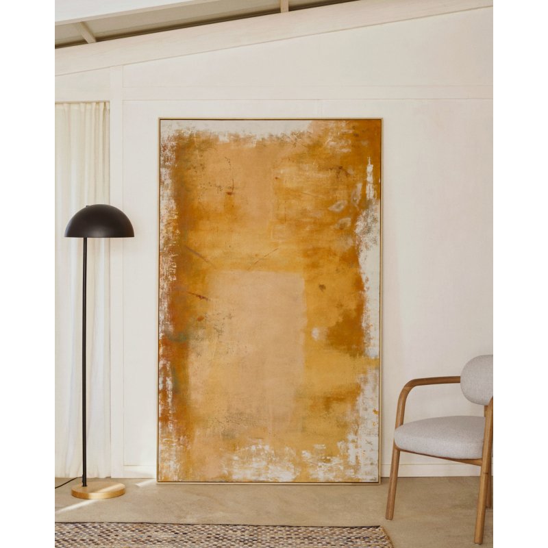Tableau abstrait Selnar jaune 200 x 120 cm