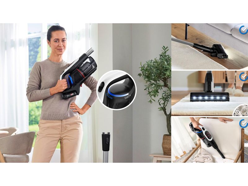 Bosch Akku-Hand- und Stielsauger Unlimited 9 BBS931WBA Akku-Staubsauger