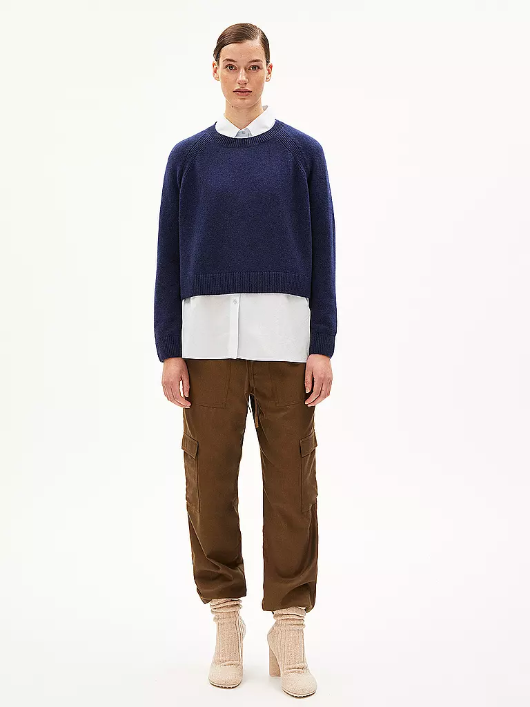 ARMEDANGELS Pullover DILIRIAA REGLANA blau
