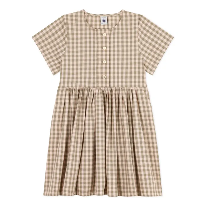Petit Bateau Robe Melina Seersucker | Rose poudré