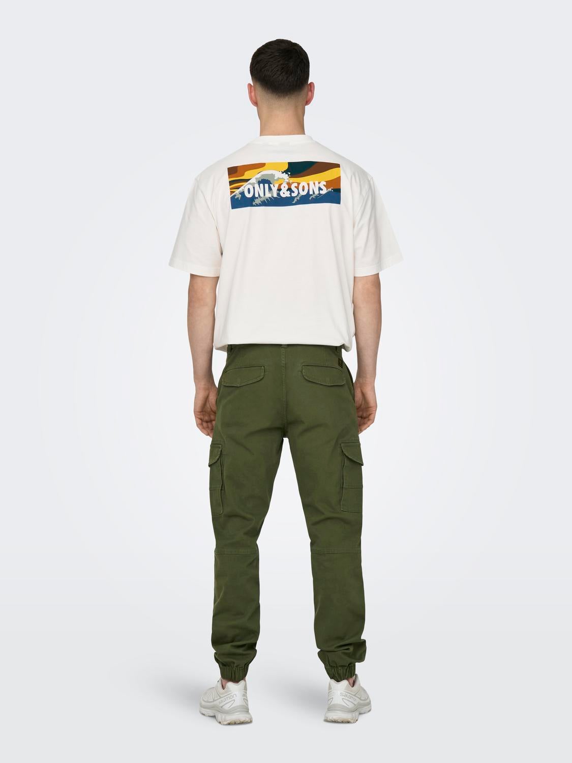 ONSCARTER Verjüngt Cargo-Hose Olive Night