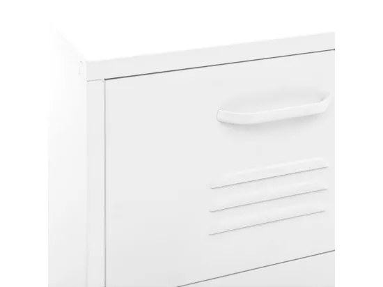 Armoire de rangement Blanc 42,5x35x101,5 cm Acier
