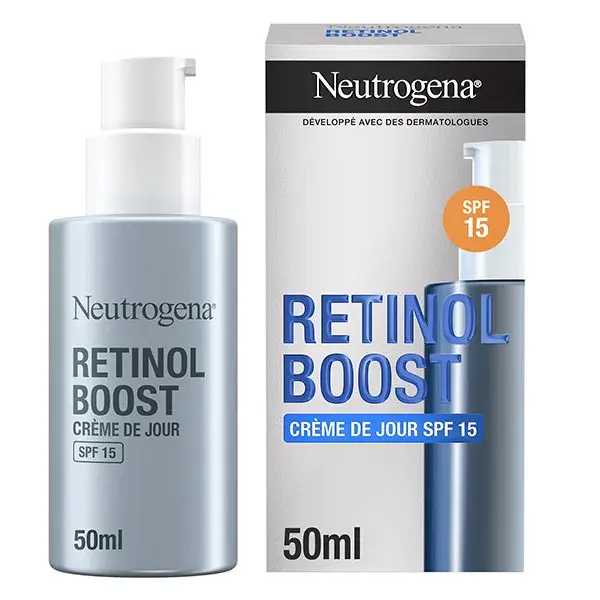 Neutrogena Retinol Boost Crème Visage Hydratante de Jour Anti-âge SPF 15 50ml