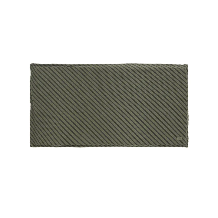 Nobodinoz - Landscape Bodenmatte, 60 x 120 x 4 cm, gestreift vetiver