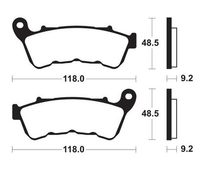Plaquettes de freins Tecnium Performance métal fritté - MF434