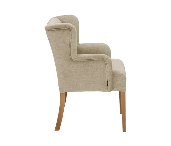 Polsterstuhl mit Armlehne »Hendrick«, beige