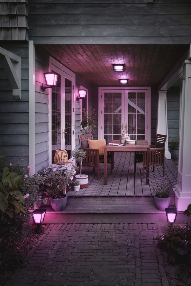 Philips Hue - Econic Square Wall Lantern Outdoor - White & Color Ambiance