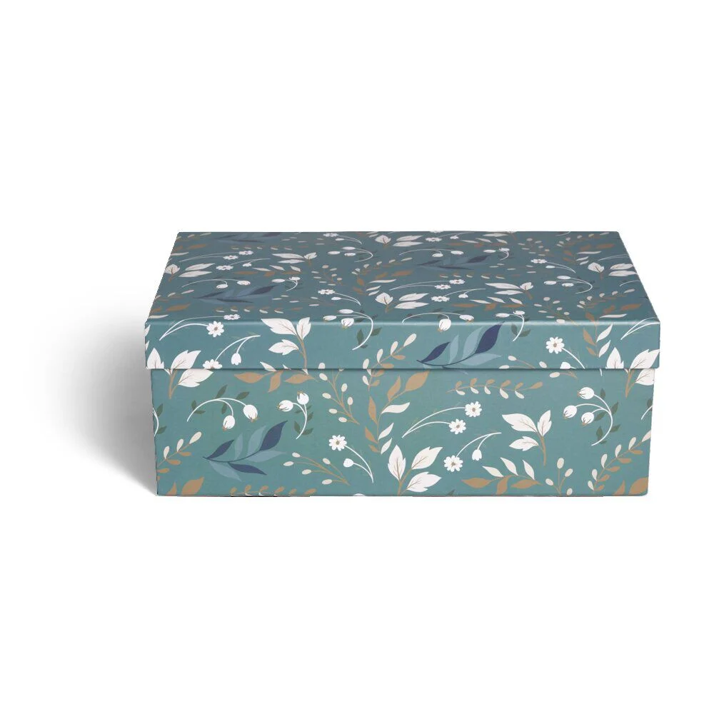 Boite carton décorée 48x33,5xH16cm - 2 modèles