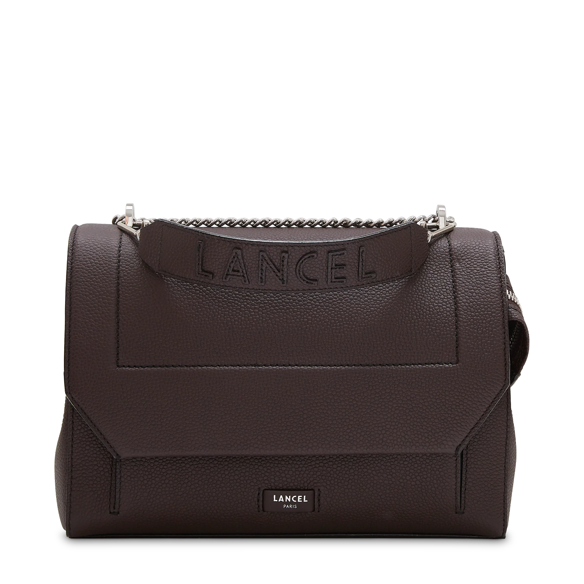 Sac rabat avec poignée  Ninon de Lancel-Chocolat